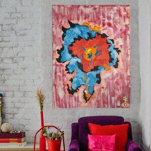 The "My Galaxies" series of paintings acrylic and watercolor Size 30x40